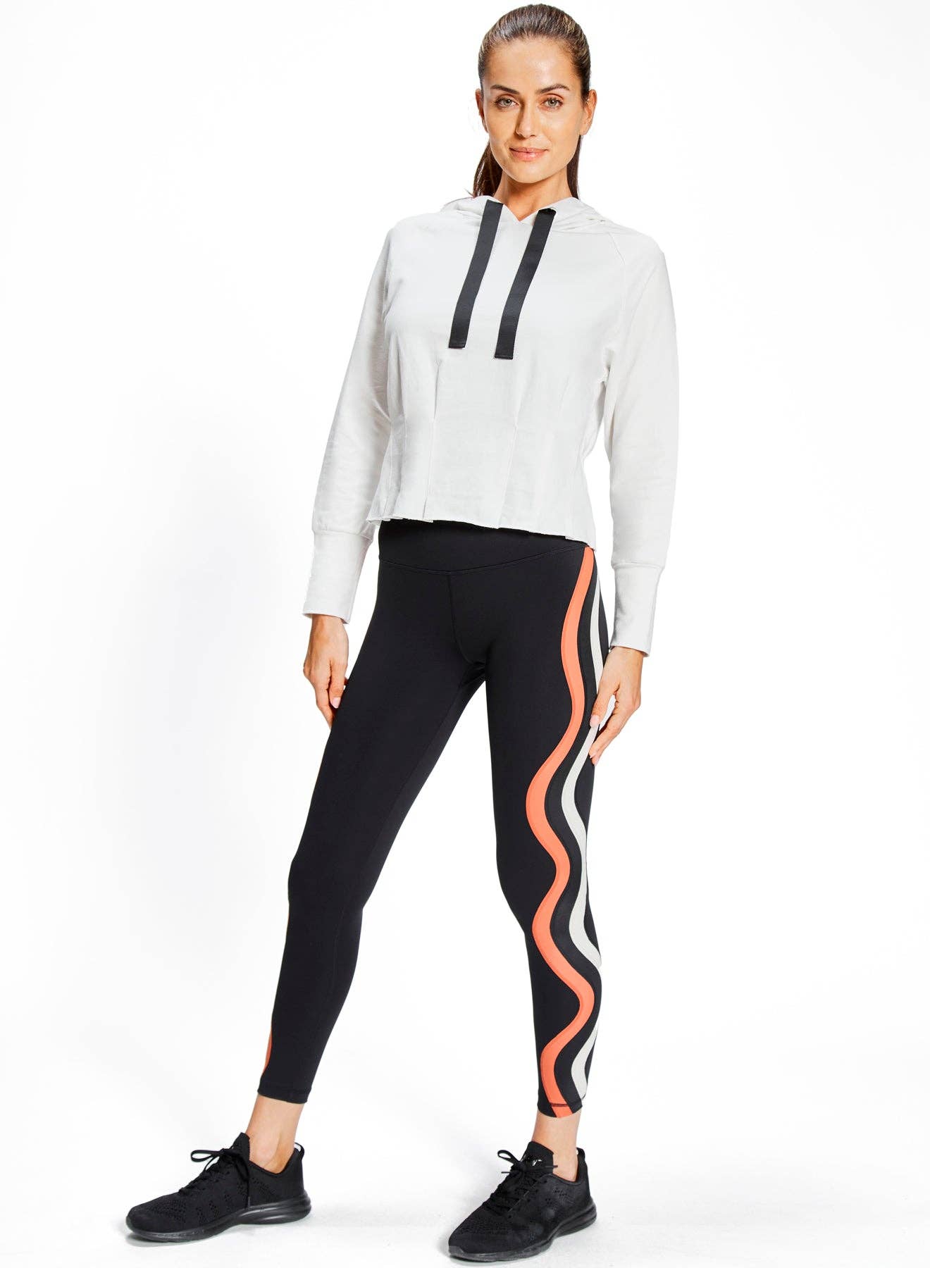 Swirl Legging by Urban Savage - Black / Green