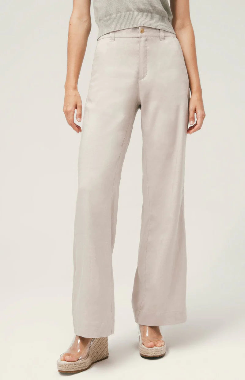 Britt Wide Leg Pant - Silver Grey