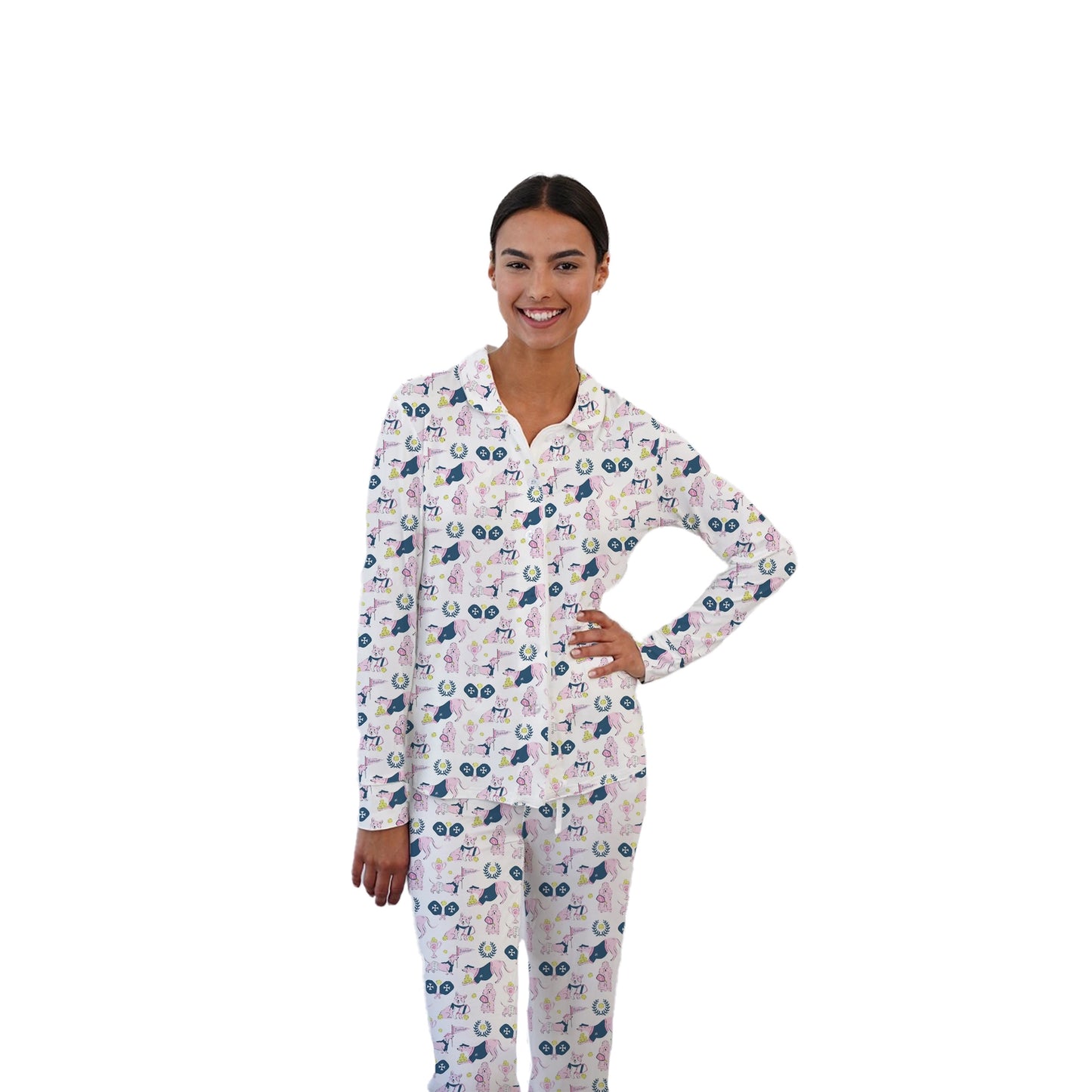 Pickleball Dogs Pajama Pant Set