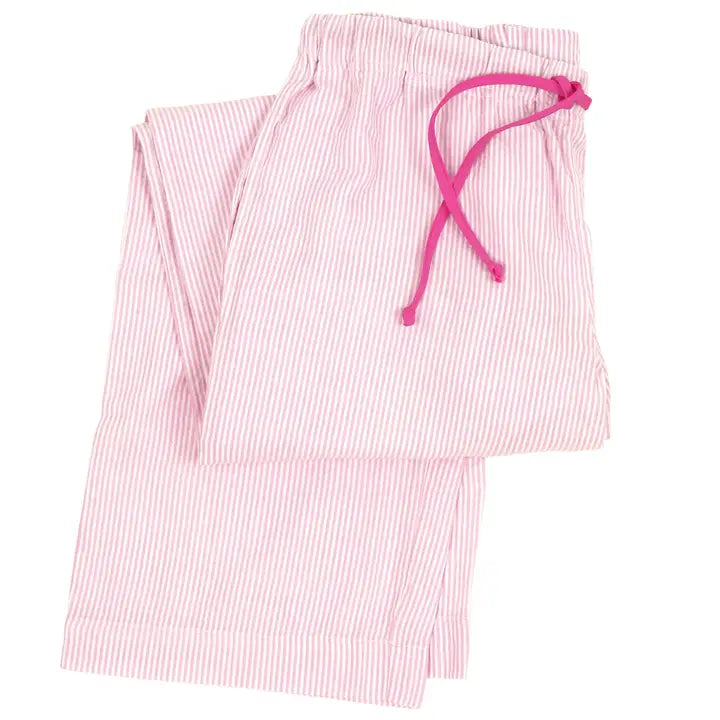 Pink Seersucker Sleep Pants