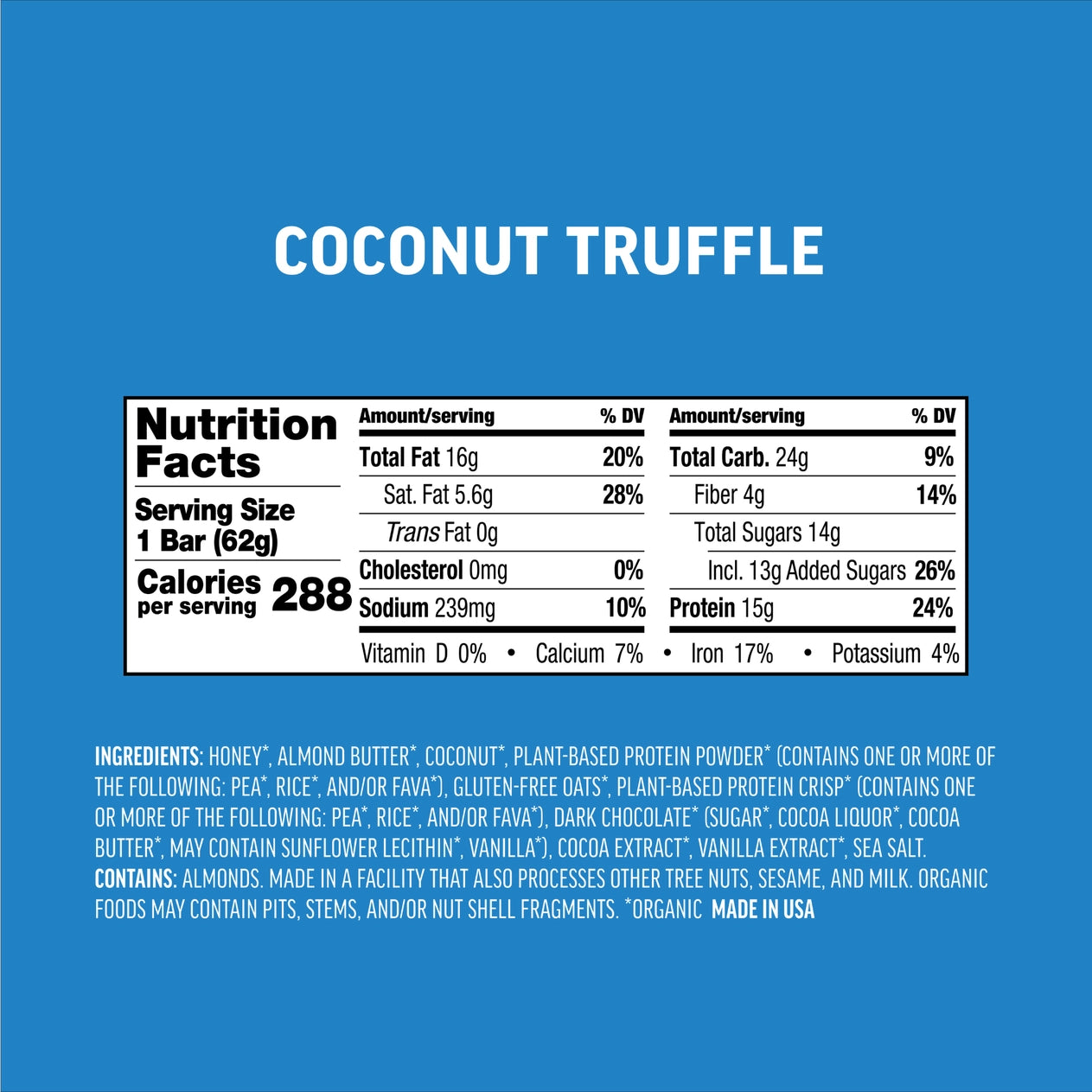 Coconut Truffle Protein Bar