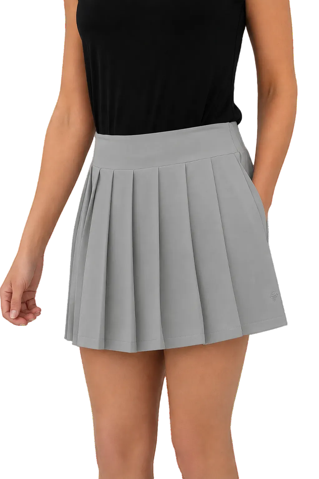 Box Pleated Skort: Dove