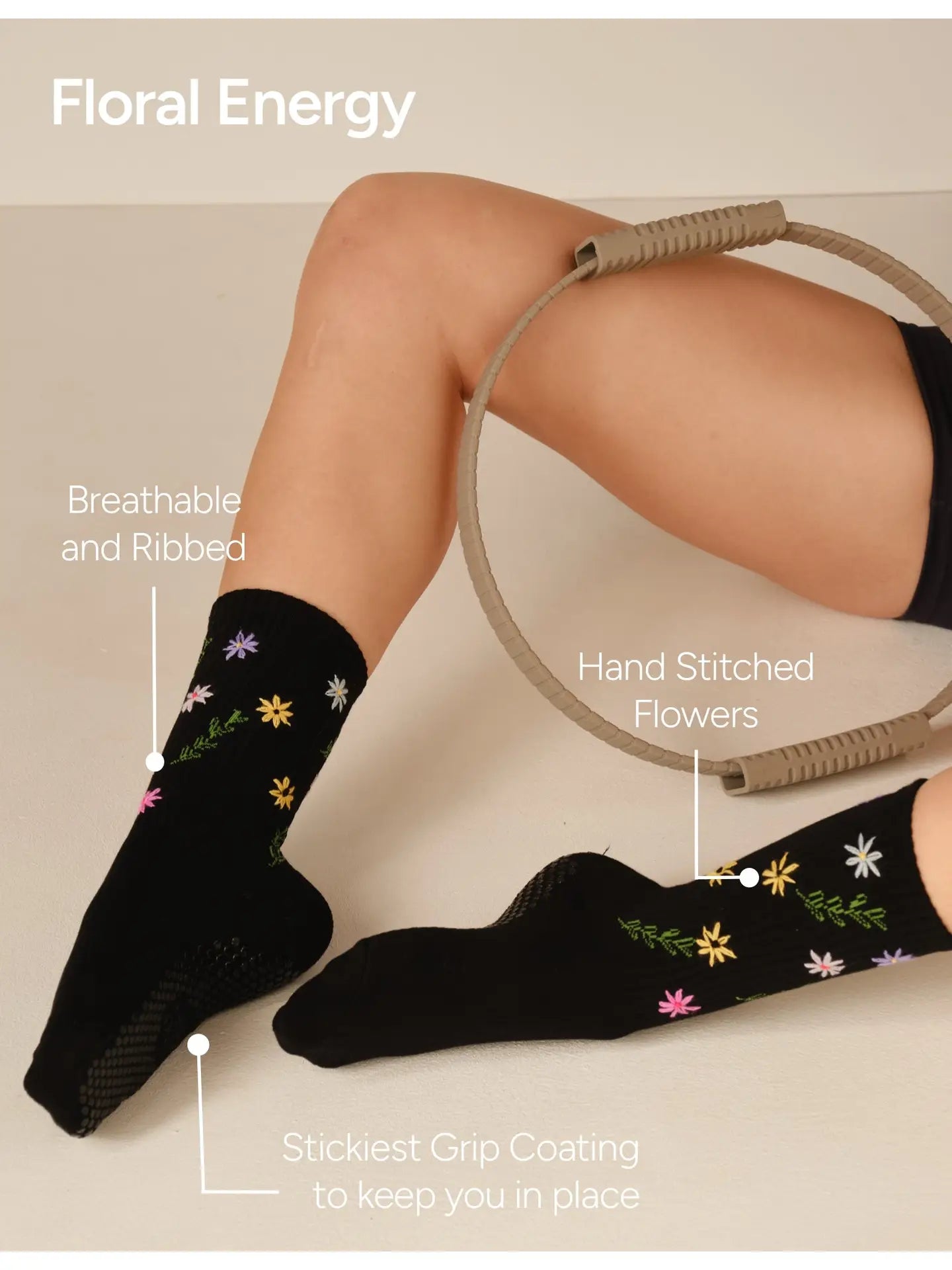 The Wild Flower Grip Sock
