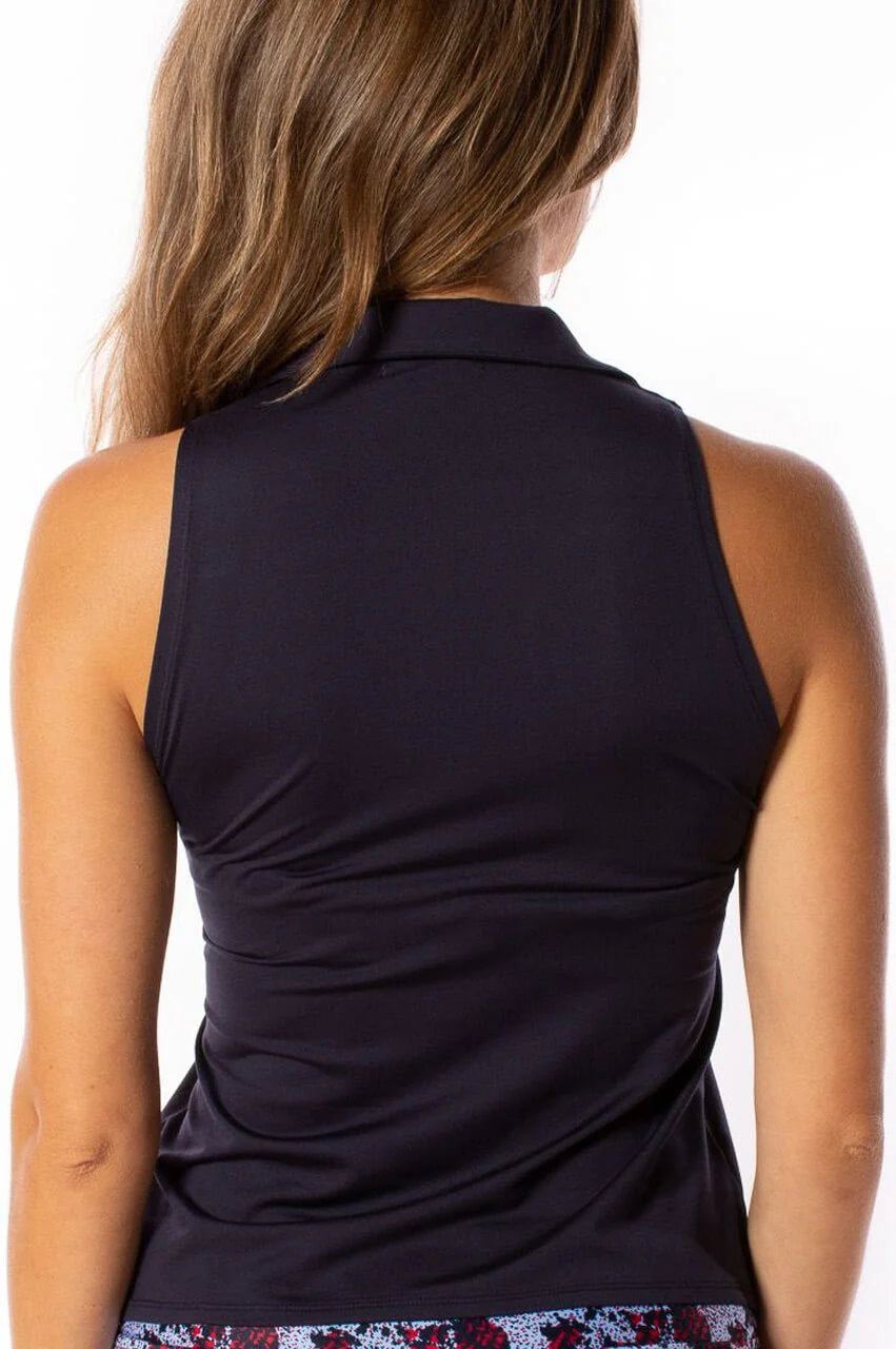 Sleeveless Lisa Sport Polo - Navy