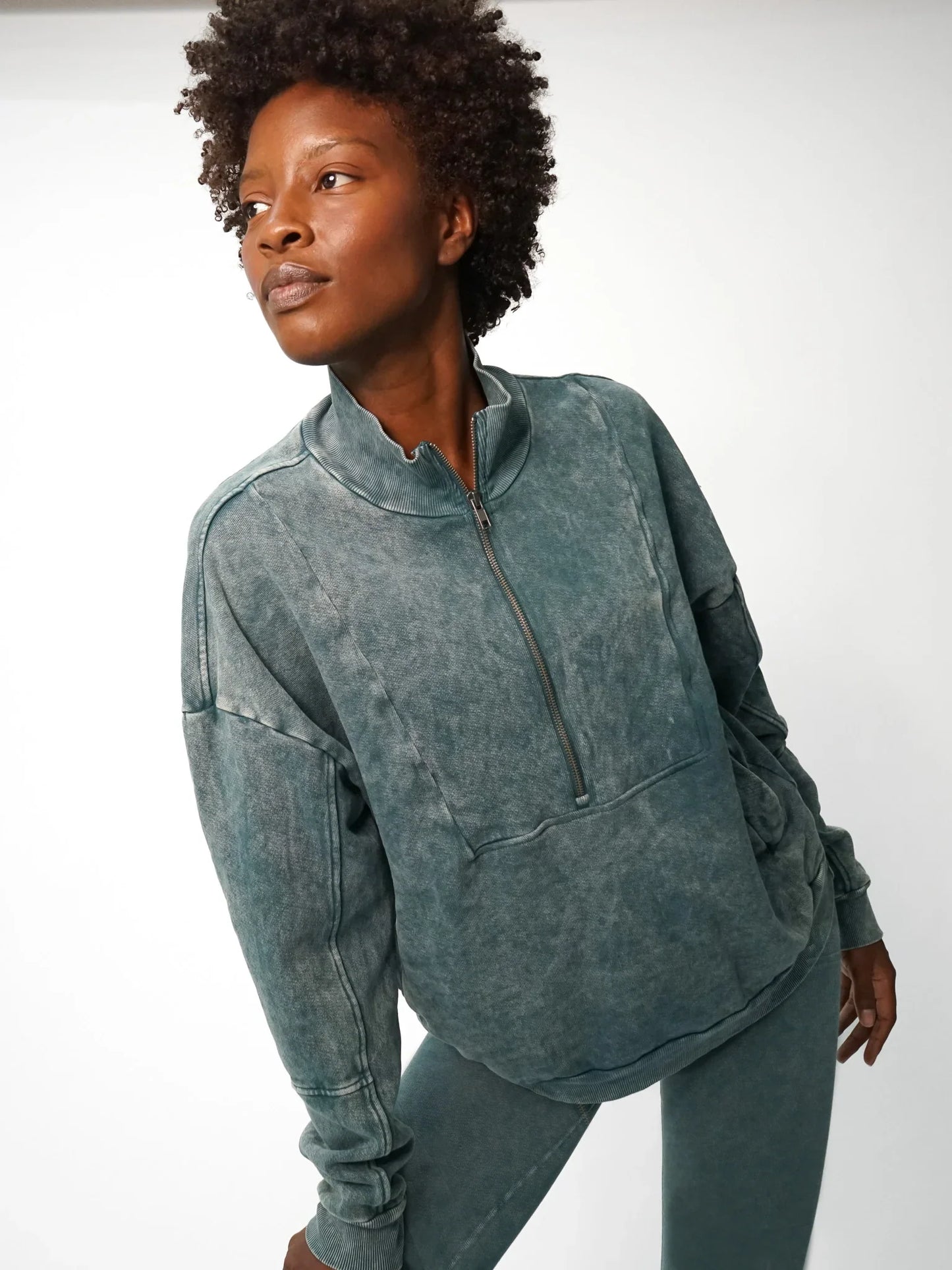 Retro Fleece Beckett Sweatshirt - Pine