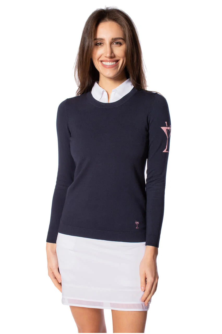 Martini Crewneck Sweater - Navy