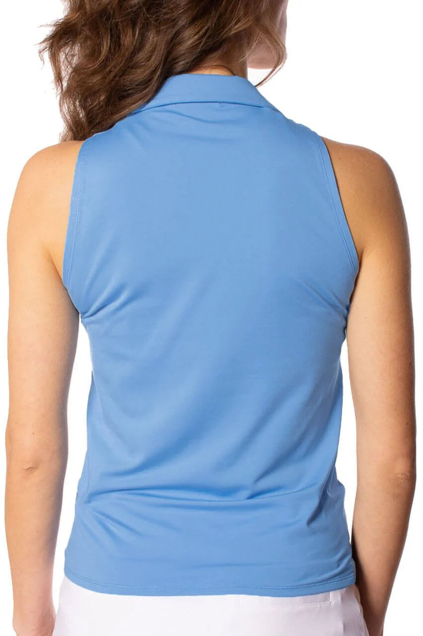 Sleeveless Lisa Sport Polo - Zoo Blue