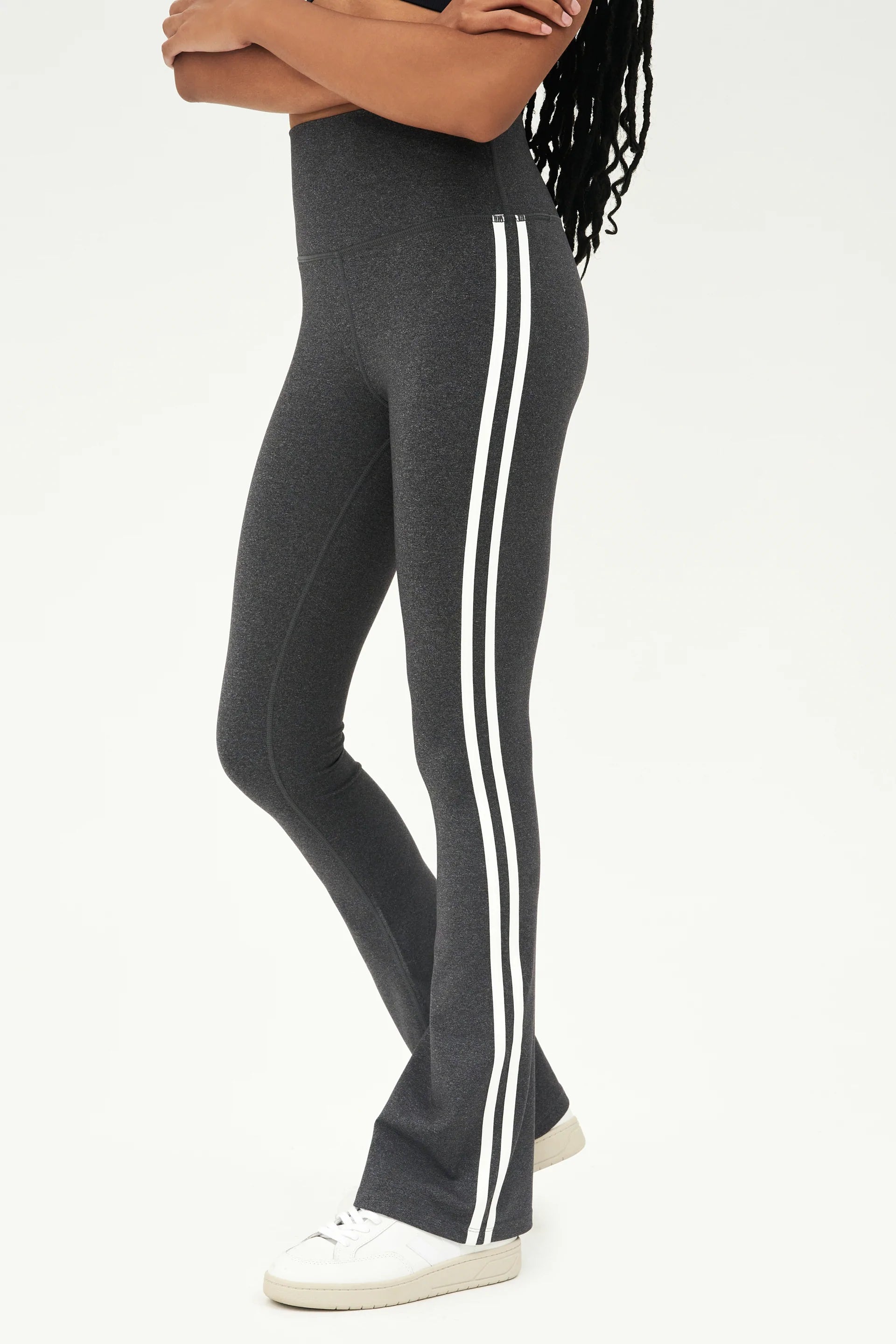 SPLITS59 Striped stretch leggings