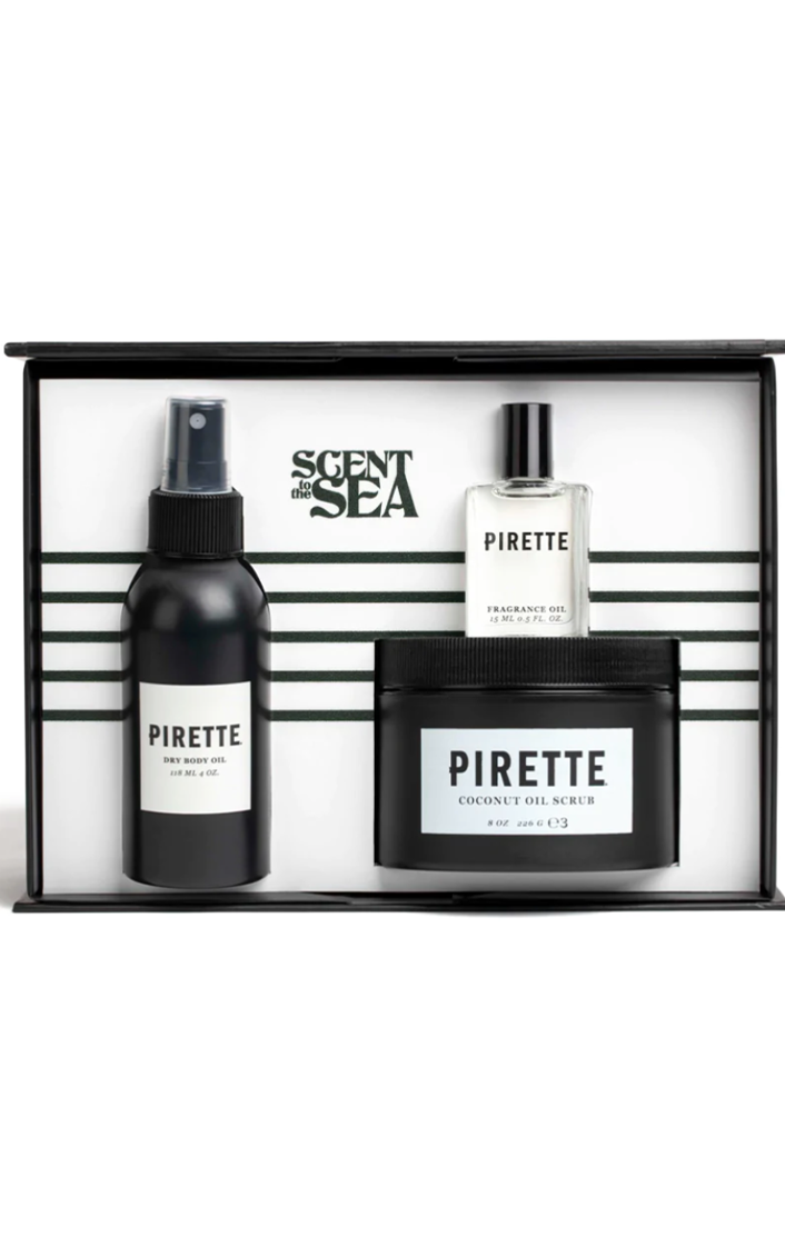 PIRETTE Fragrance Oil, Dry Body Oil & Scrub Gift Box