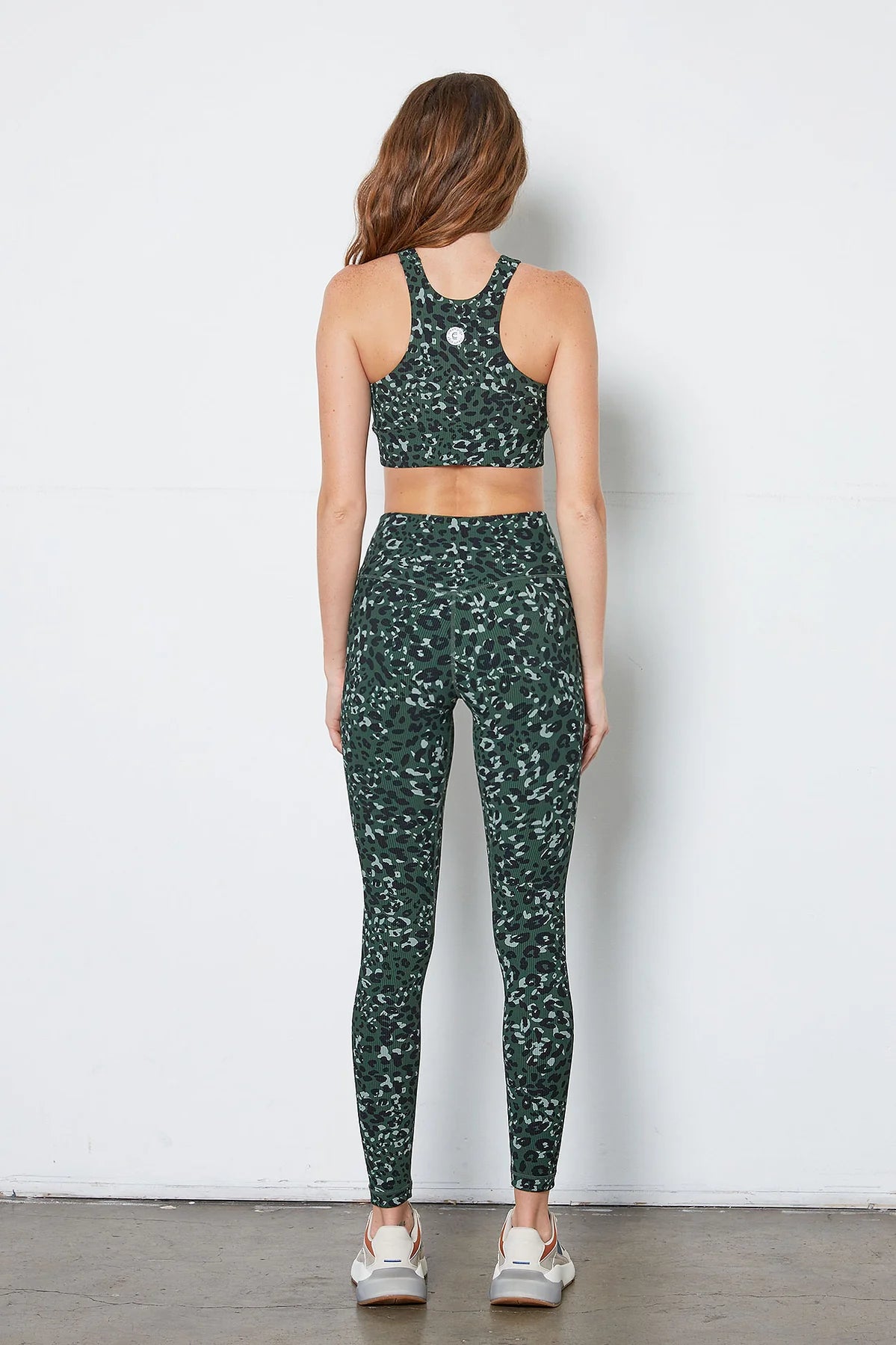 Nancy Legging - Green Cheetah Print