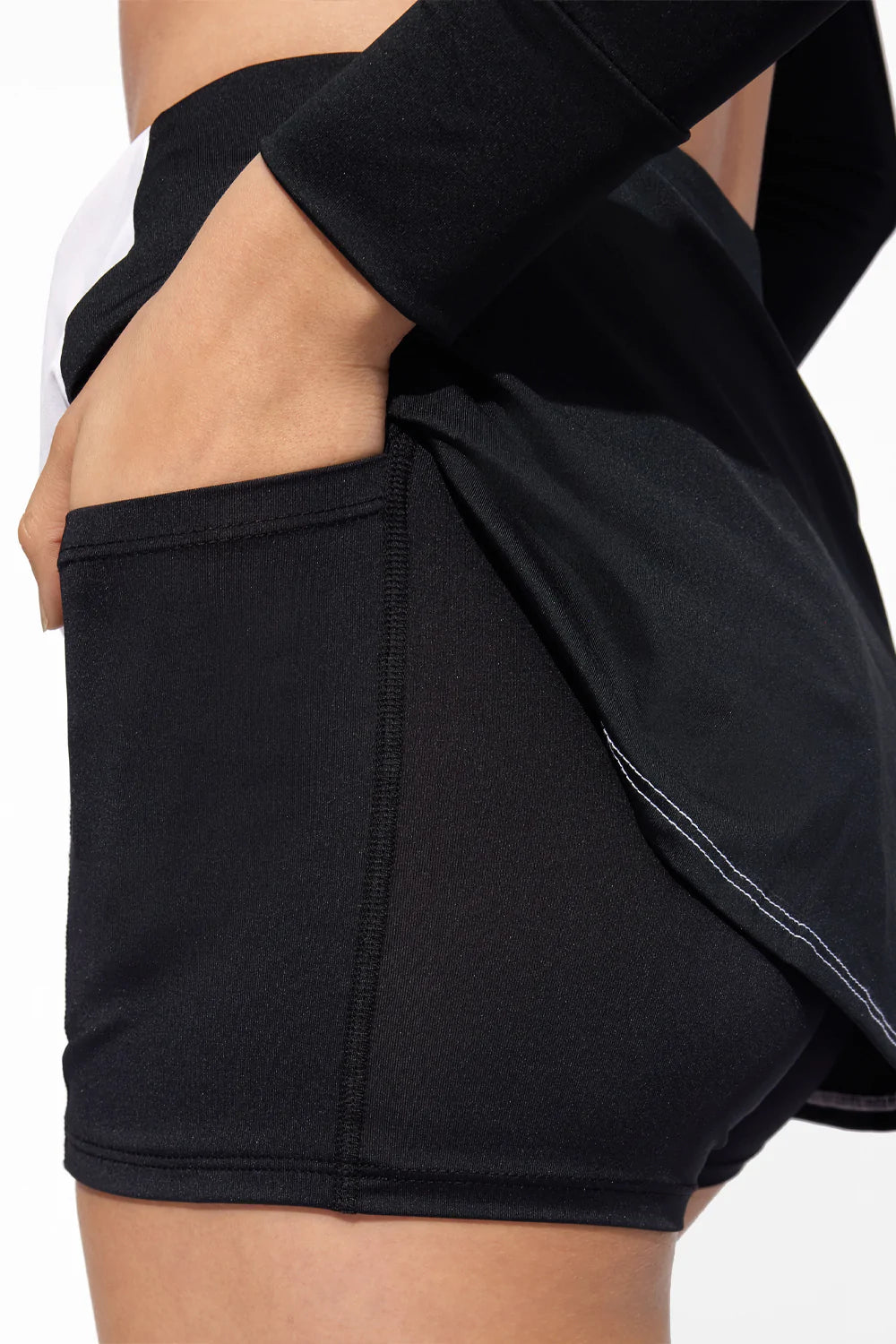 Diagonal Flutter Skirt