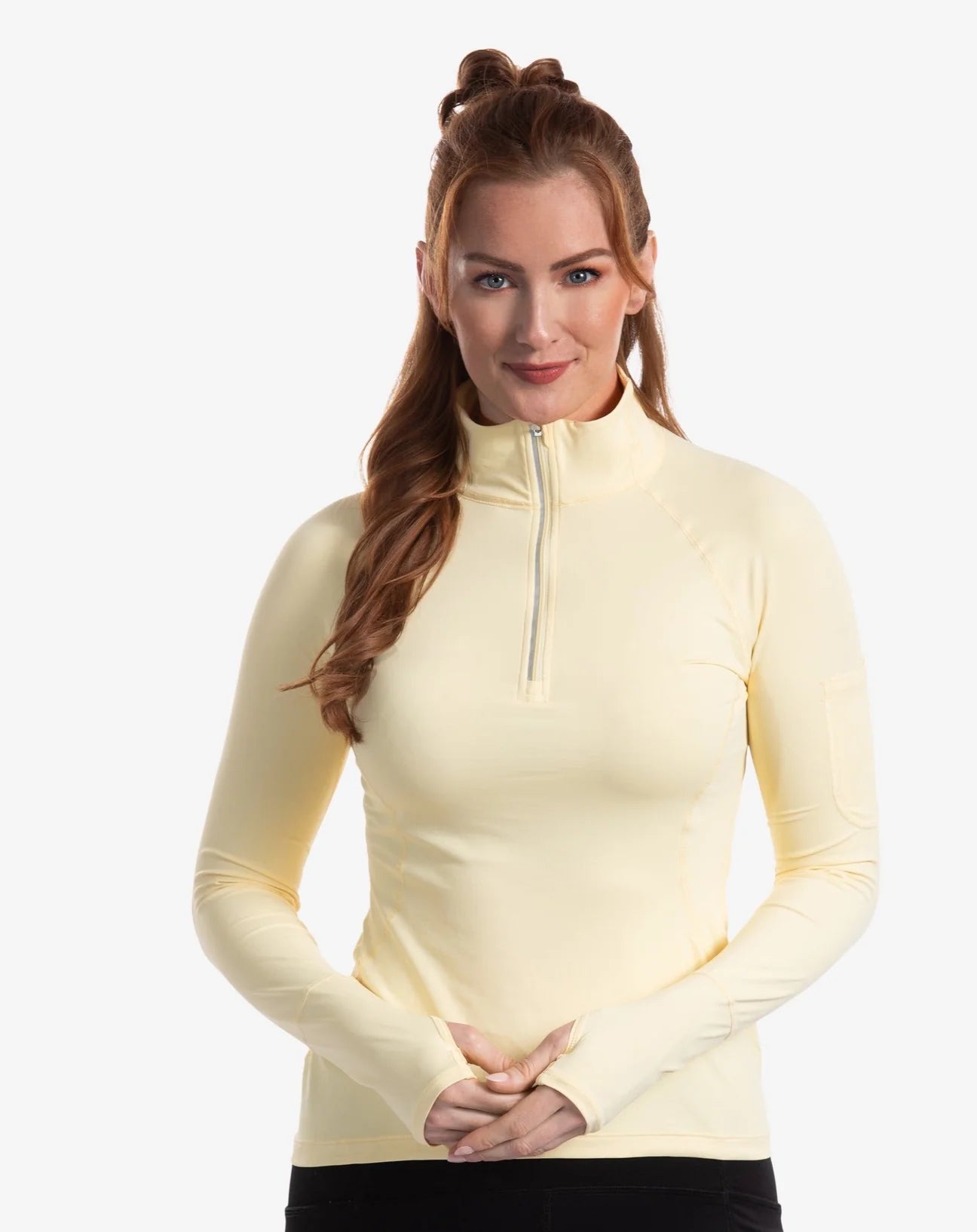 WOMEN'S MOCK ZIP TOP