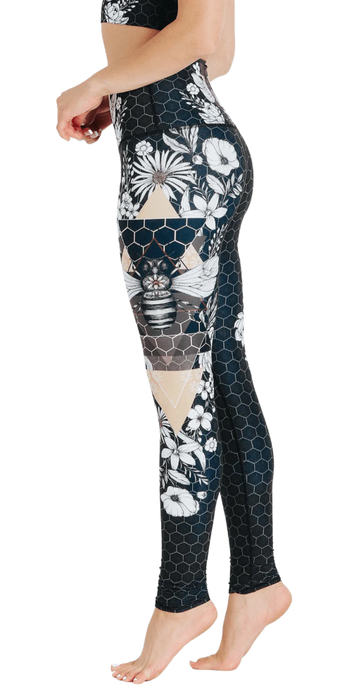 Yoga Legging - Bee Loved Black