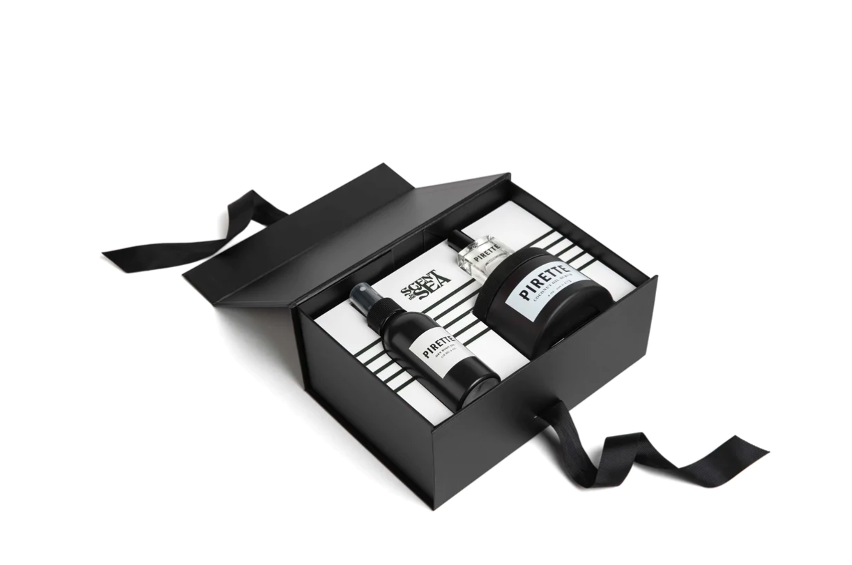 PIRETTE Fragrance Oil, Dry Body Oil & Scrub Gift Box