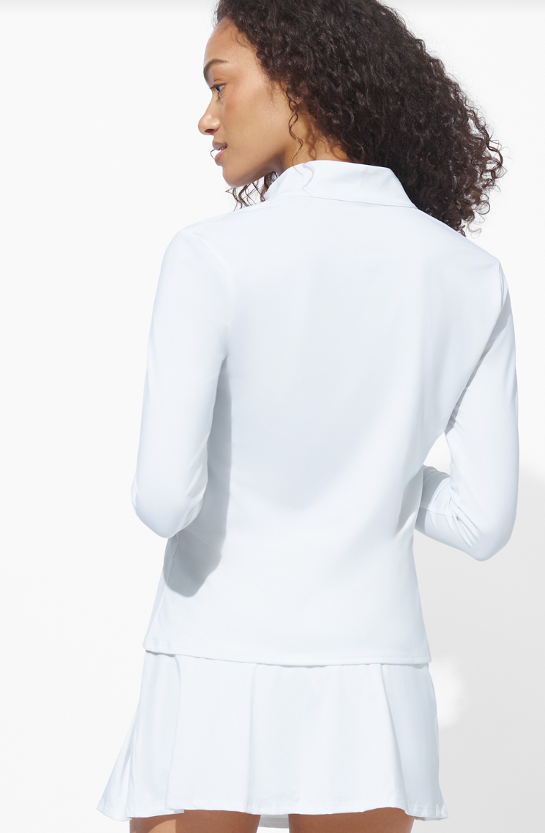 EleVen Essentials - 1/4 Zip Long Sleeve - White