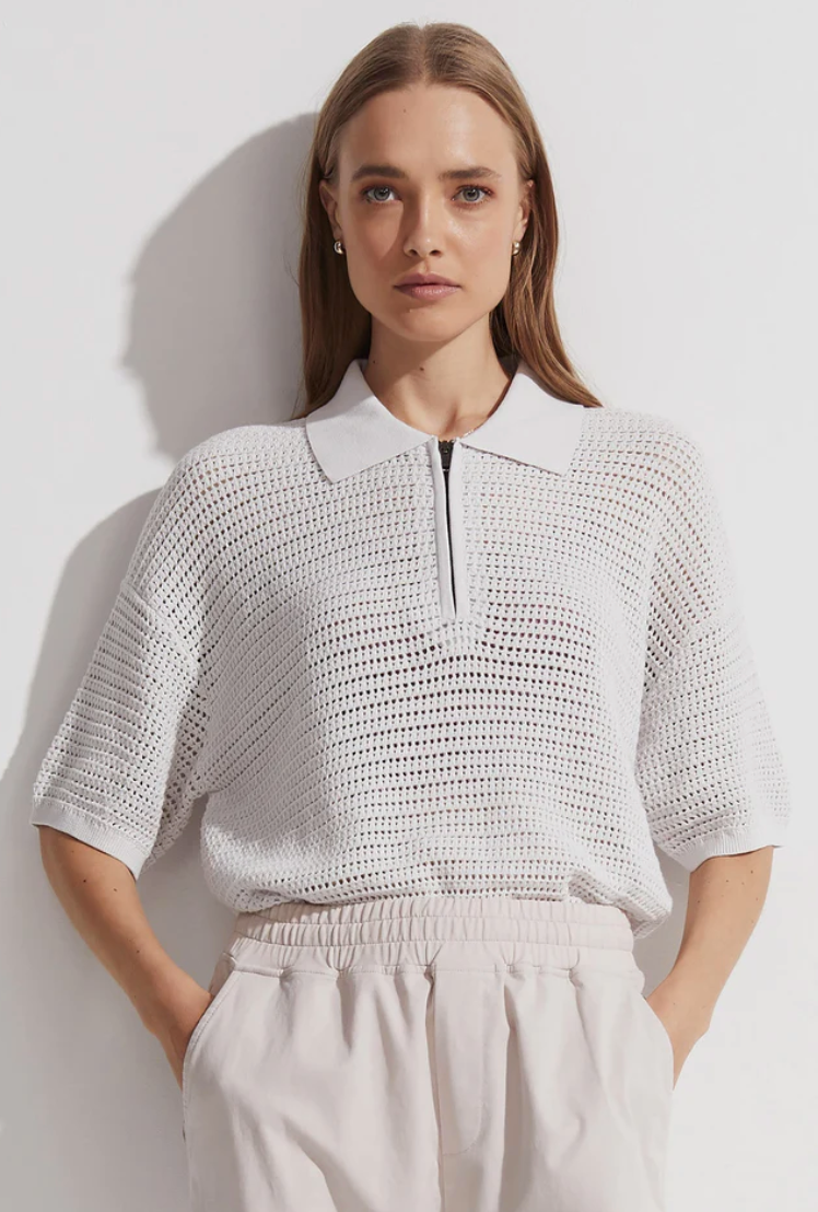 Clayton 1/2 Zip Knit Polo
