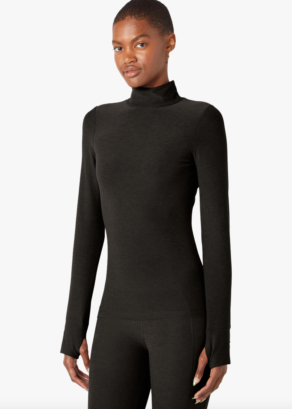 Spacedye Captivating Turtleneck Pullover - Darkest Night