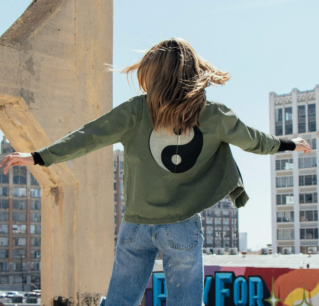 Navarro Twill Ying Yang Jacket - Army