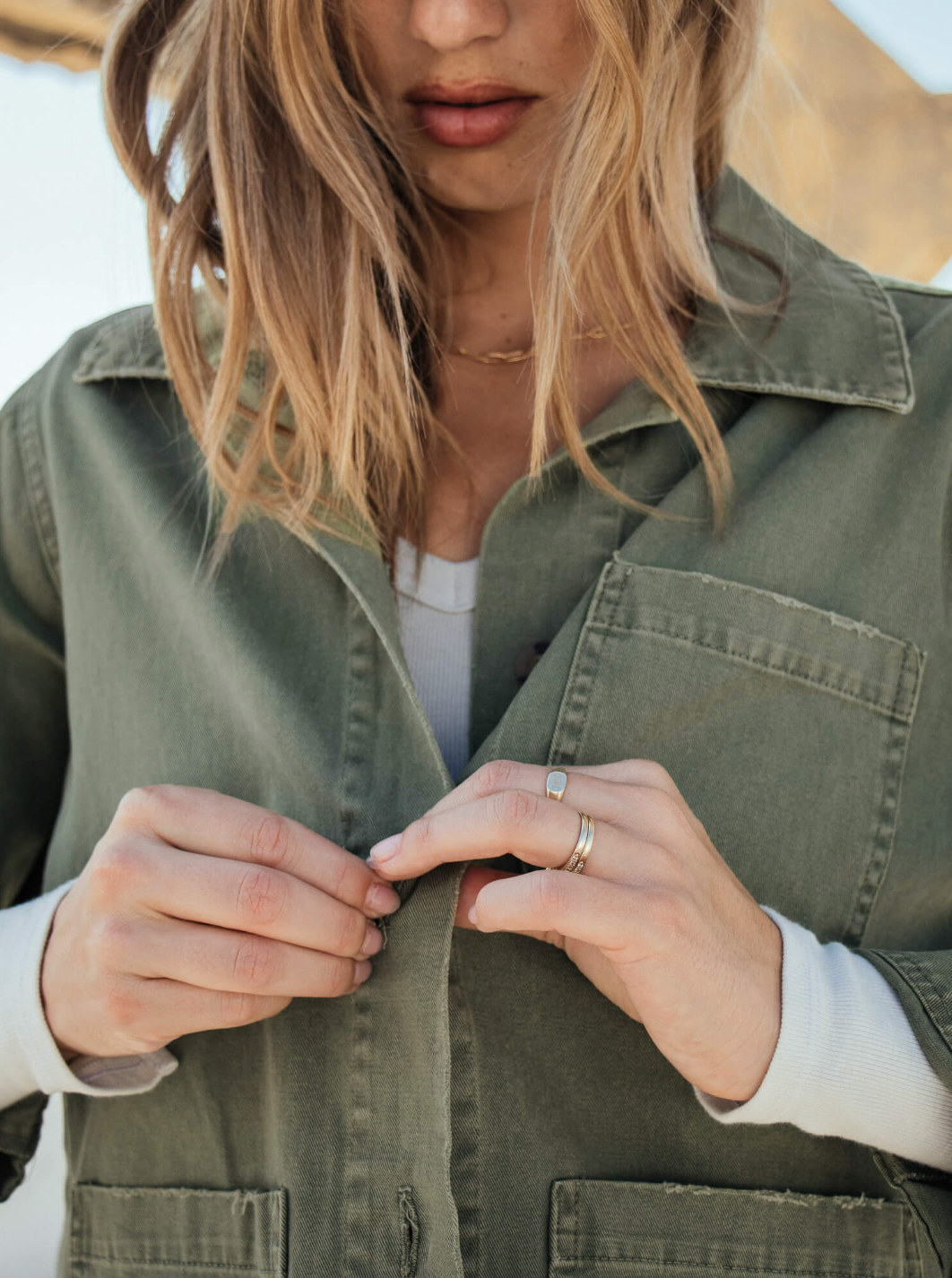 Navarro Twill Ying Yang Jacket - Army
