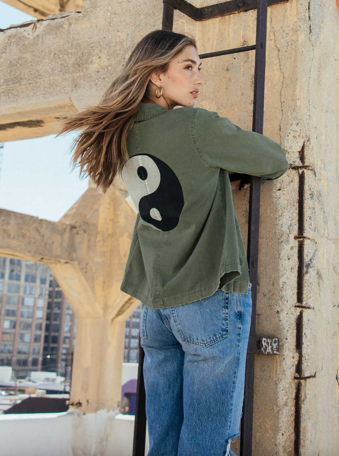 Navarro Twill Ying Yang Jacket - Army