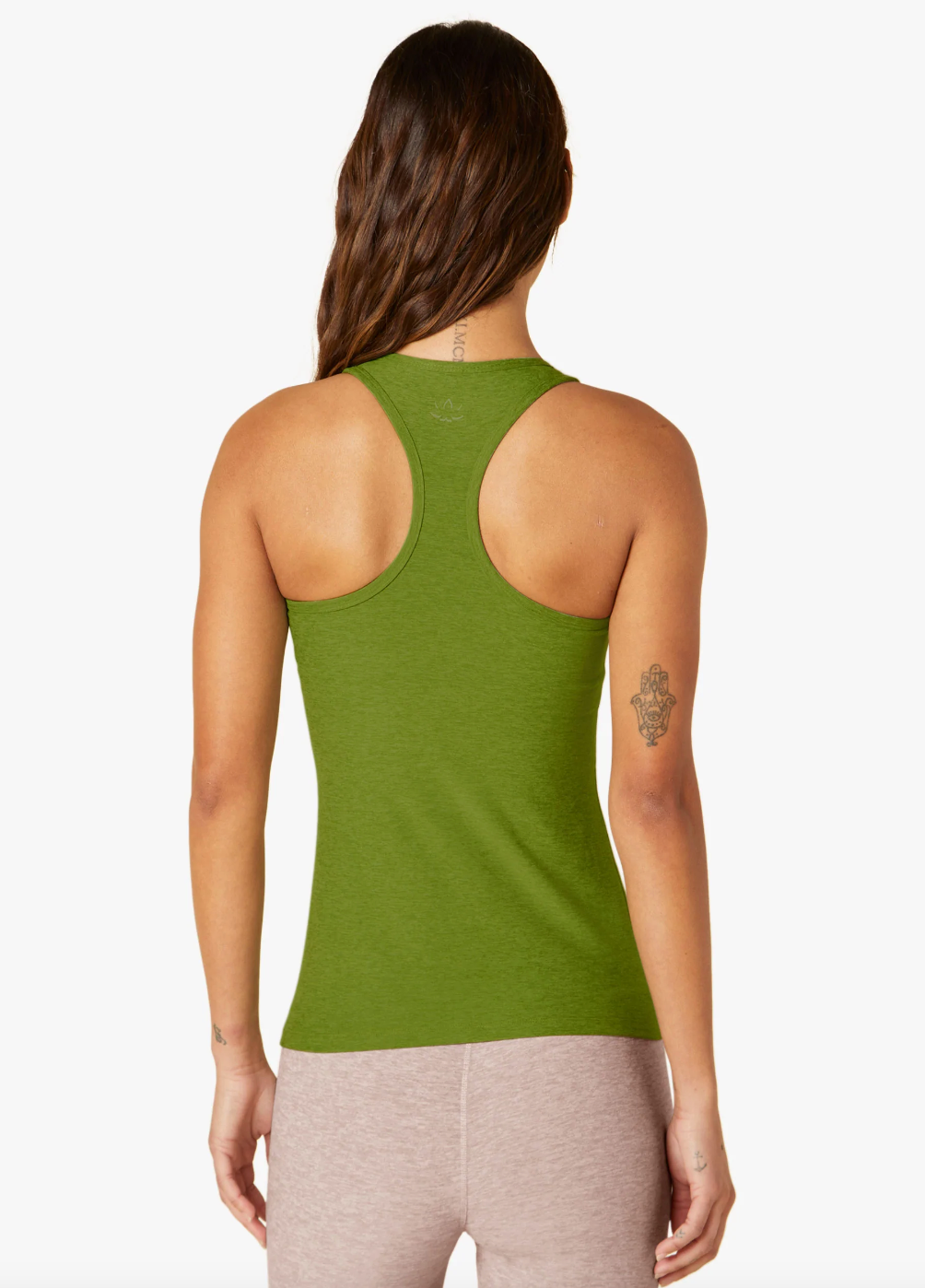 Spacedye Step Up Racerback Tank - Fern Green