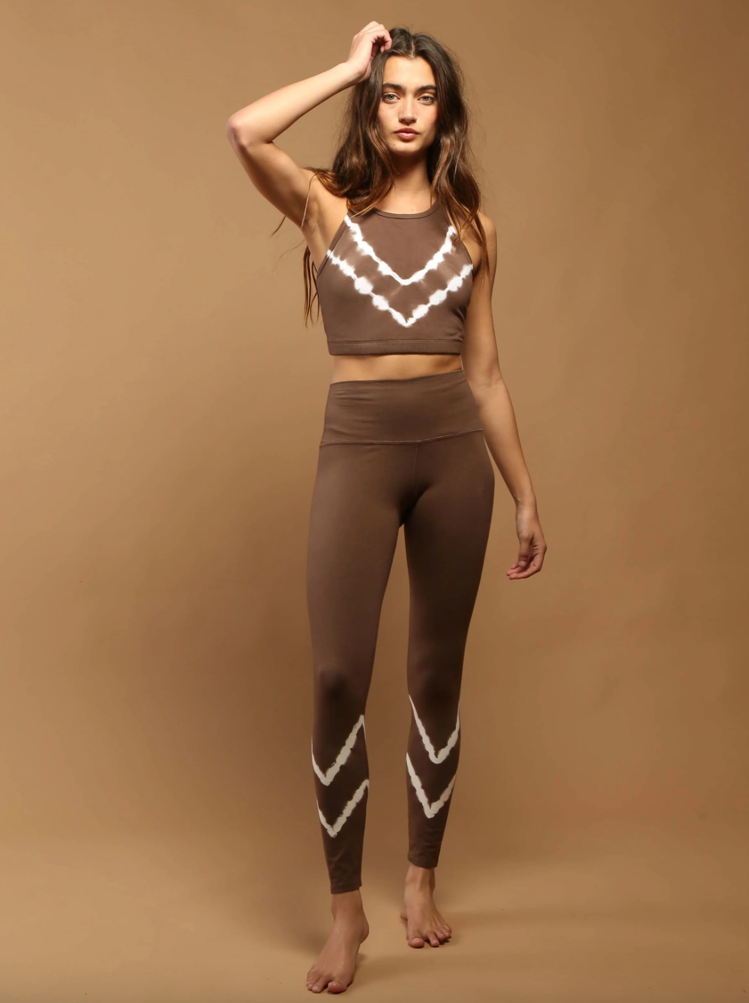 Quinn Bra Chevron - Mocha/Cloud