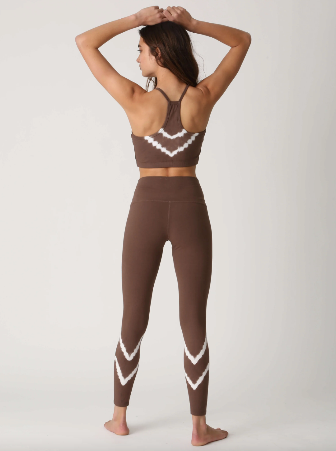 Sunset Legging Chevron - Mocha/Cloud