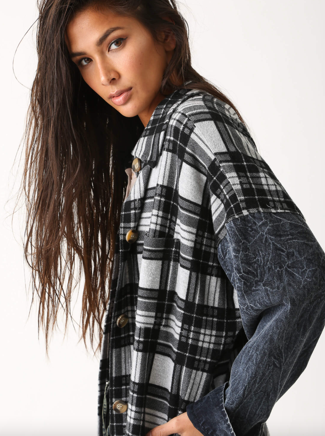 Fletcher Jacket DeLuna Plaid - Heather Grey/Onyx