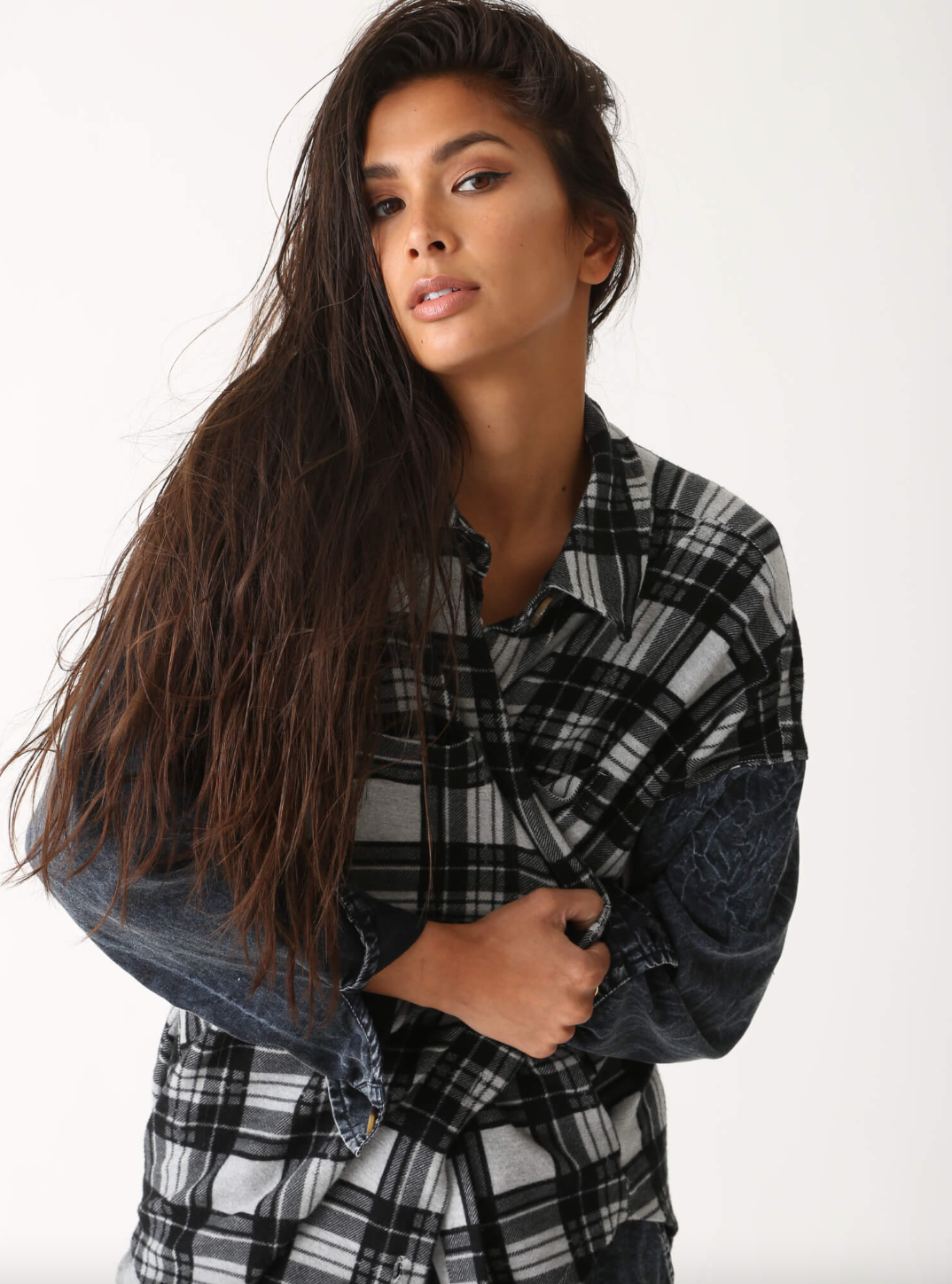 Fletcher Jacket DeLuna Plaid - Heather Grey/Onyx