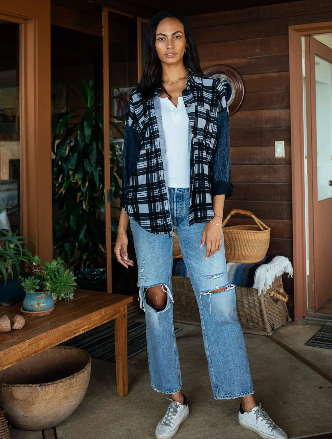 Fletcher Jacket DeLuna Plaid - Heather Grey/Onyx