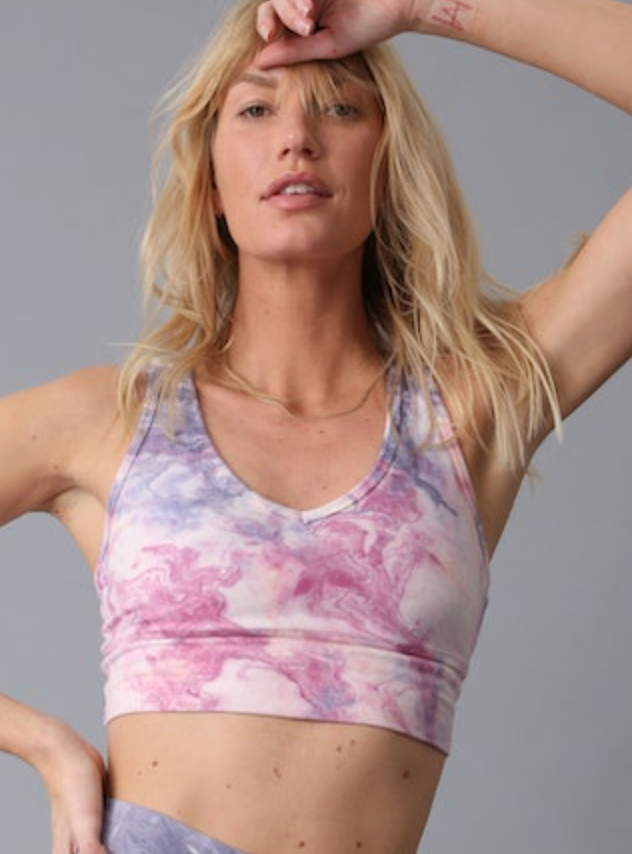 Allegra Bra Marble - Rose/Stone Blue