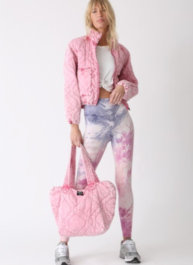 Sunset Legging Marble - Rose/Stone Blue