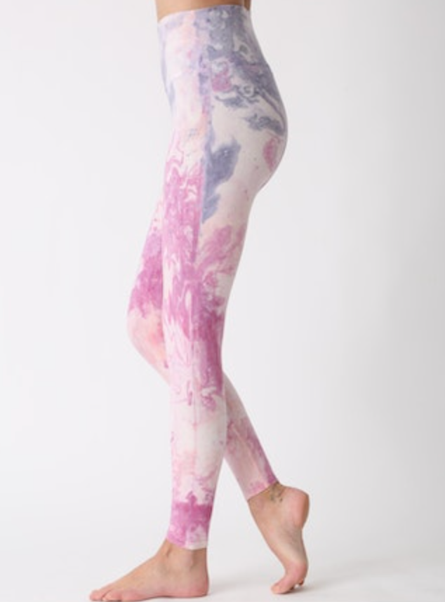 Sunset Legging Marble - Rose/Stone Blue