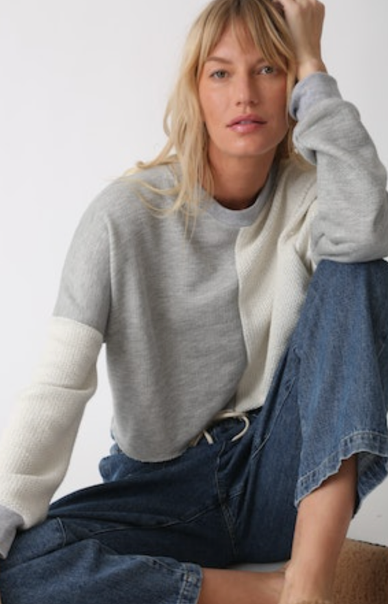 Tai Sweatshirt Loop Terry - Heather Grey