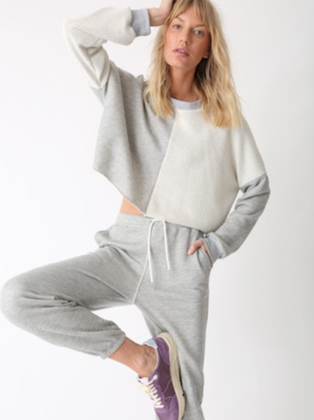 Tai Sweatshirt Loop Terry - Heather Grey