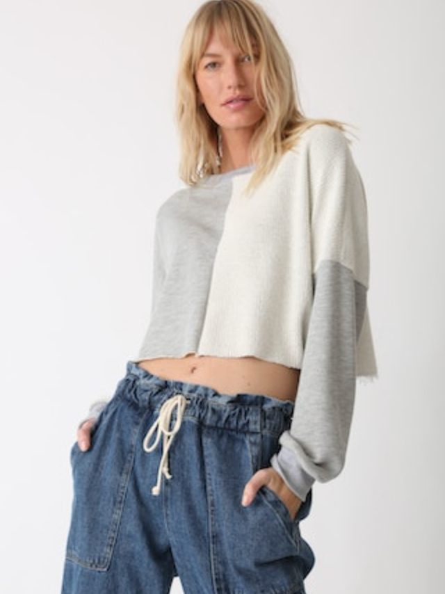 Tai Sweatshirt Loop Terry - Heather Grey