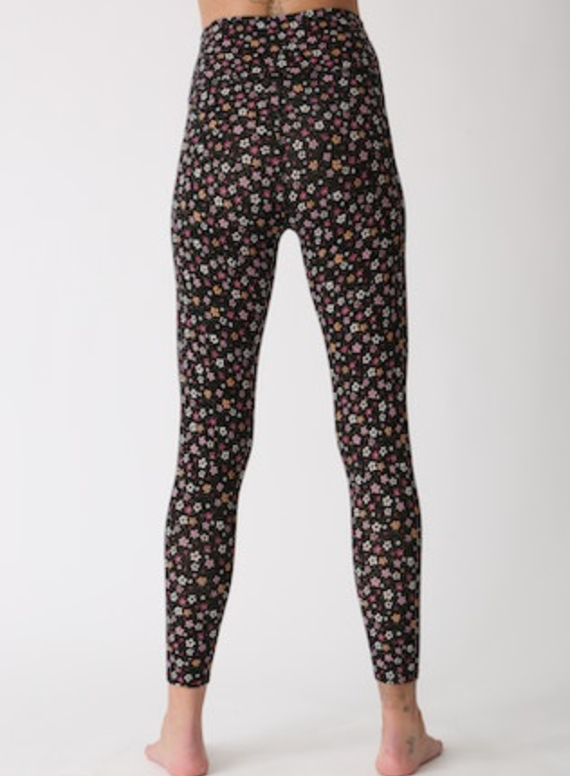 Sunset Legging Ditsy Floral - Onyx/Multi