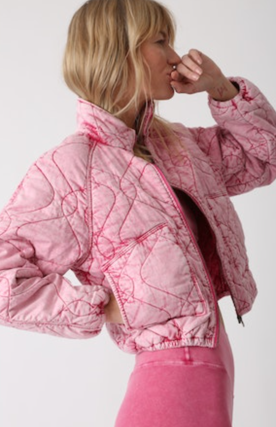 Quilted Jacket Acid - Magenta MAGE