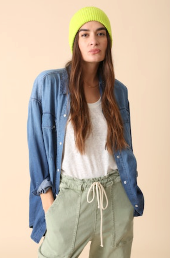 Ryan Utility Shirt Chambray - Medium Denim Blue
