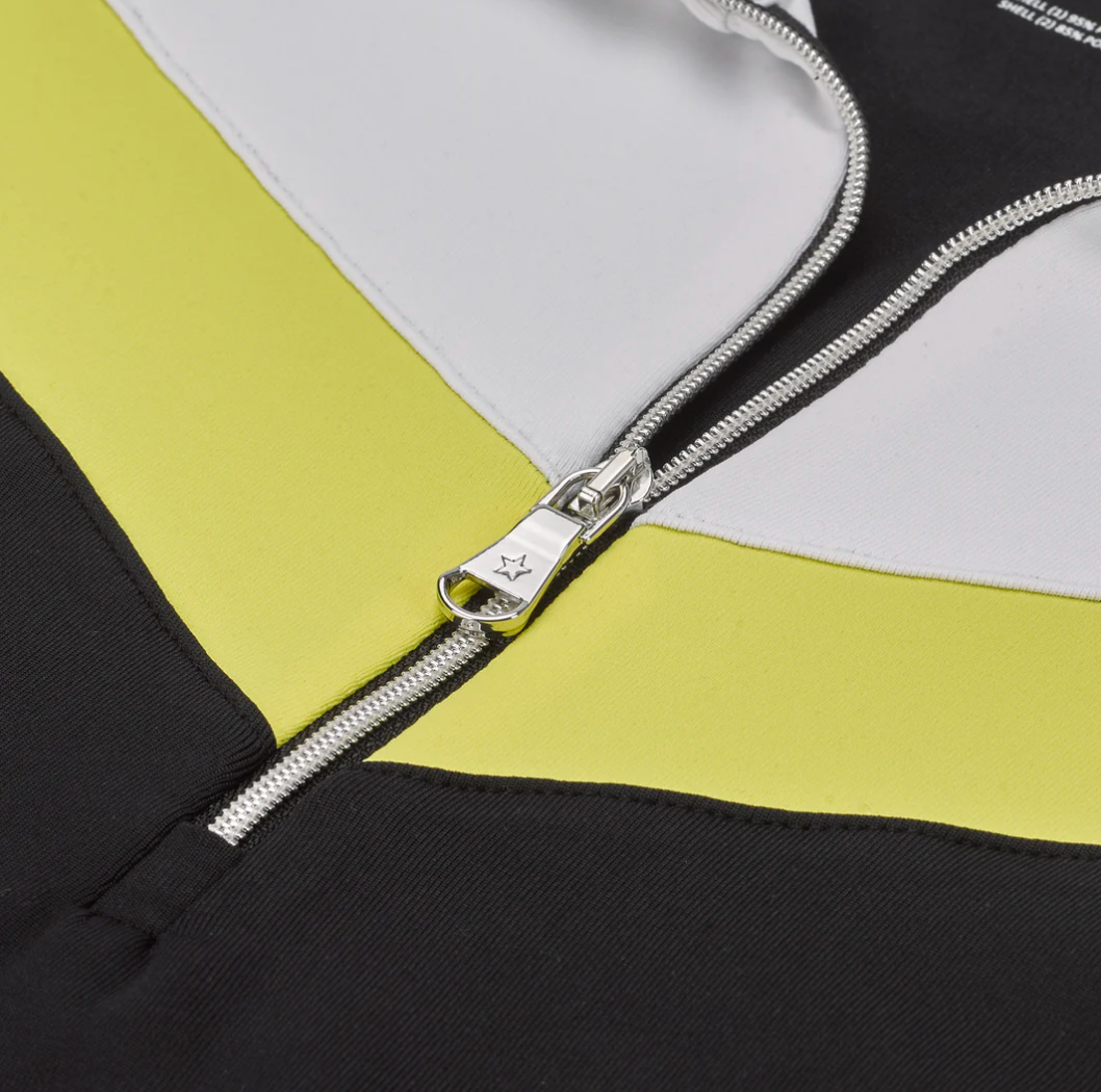 Emily Chevron Top - Lemon/Black