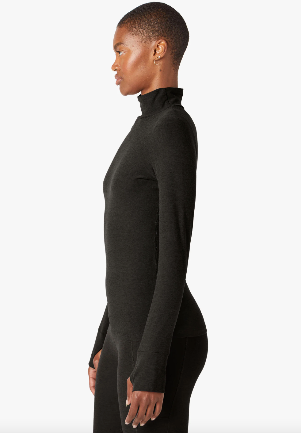 Spacedye Captivating Turtleneck Pullover - Darkest Night