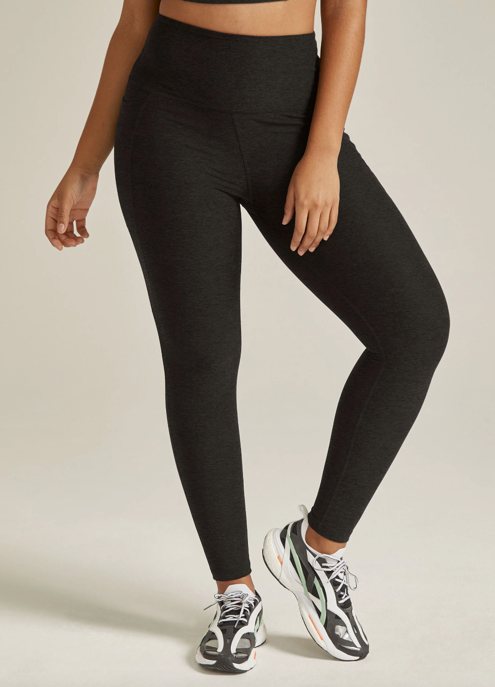 Spacedye Out of Pocket High Waisted Midi Legging - Darkest Night