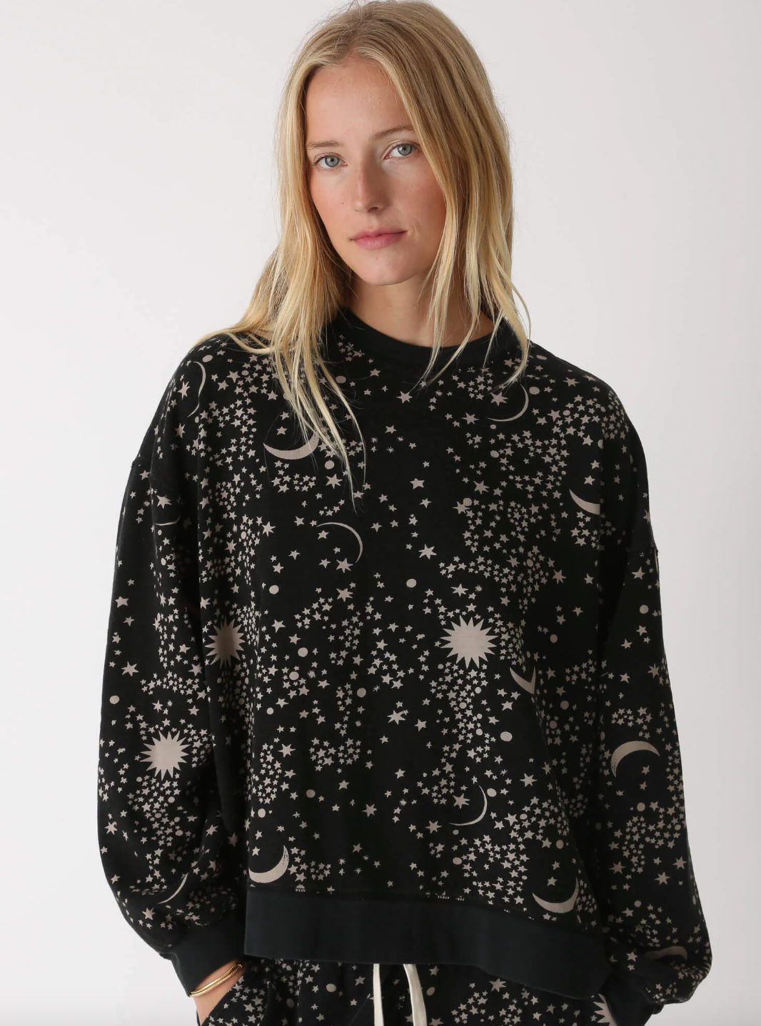 Erin Sweatshirt Starstruck - Onyx/Taupe
