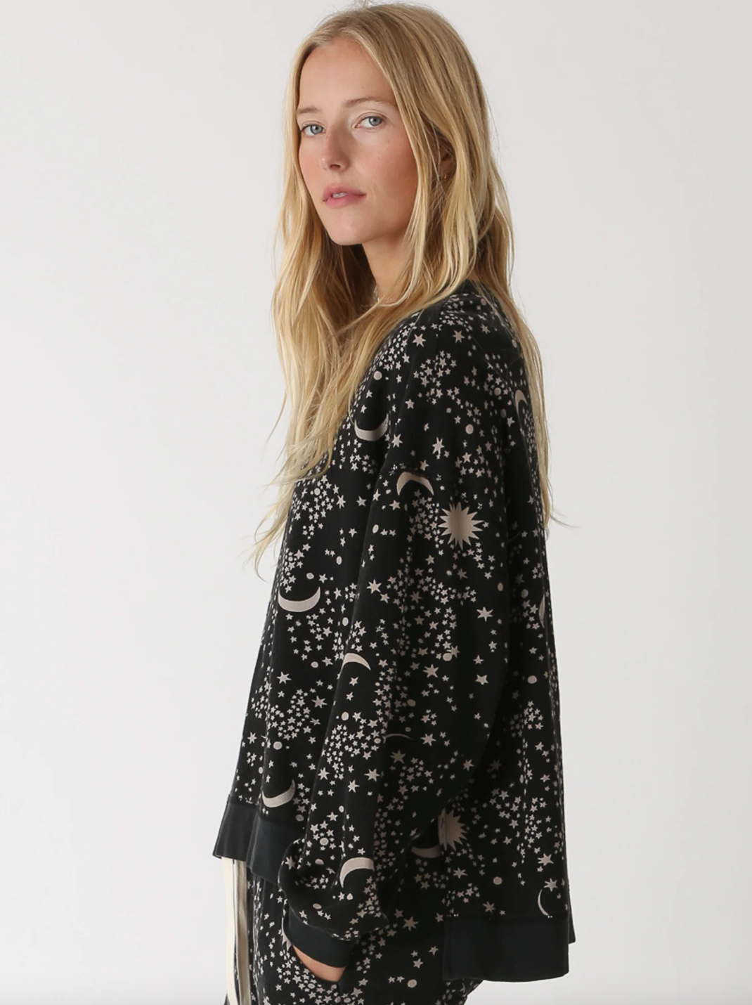 Erin Sweatshirt Starstruck - Onyx/Taupe
