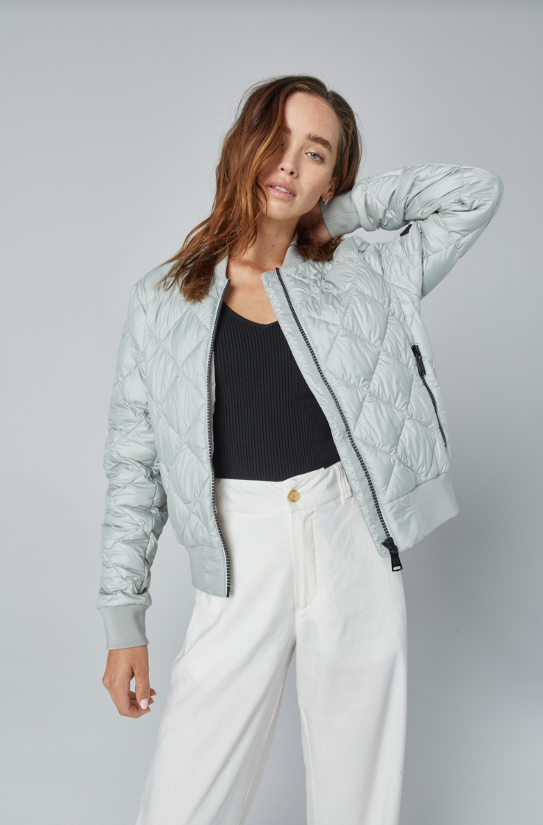 Metro Bomber Jacket - Italian Sage