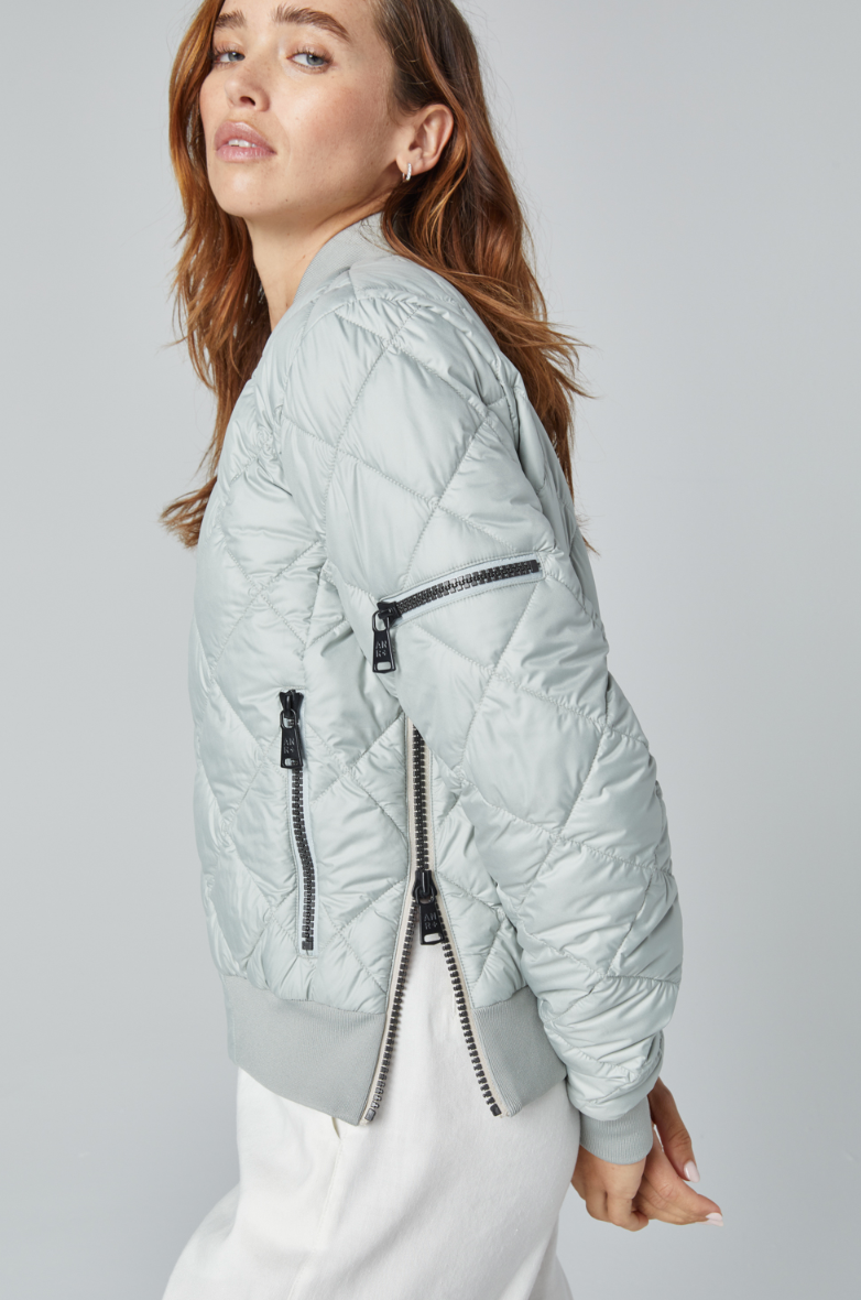 Metro Bomber Jacket - Italian Sage