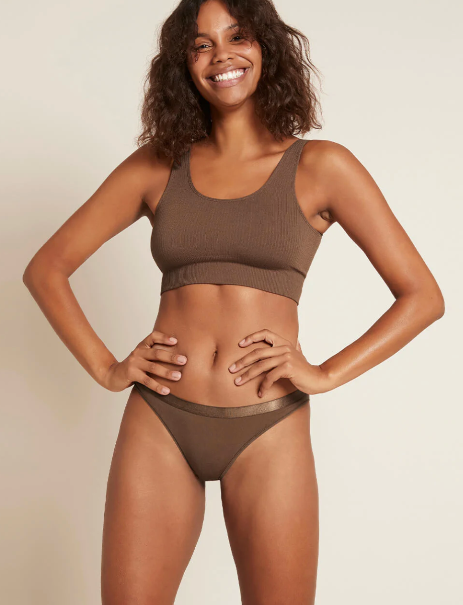 Ribbed Seamless Bra