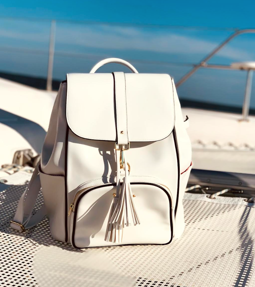 SARA Tennis and Pickleball Backpack White