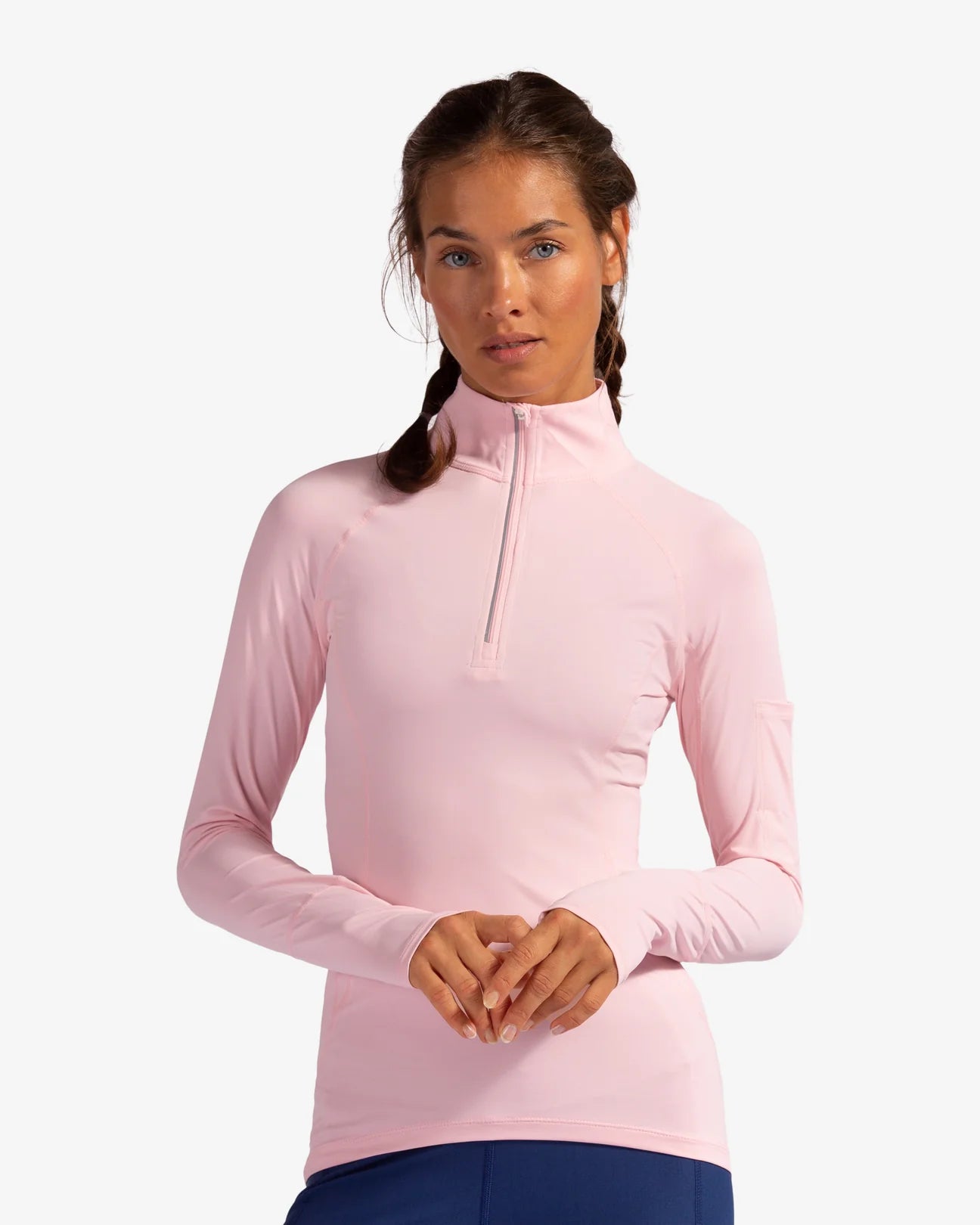 WOMEN'S MOCK ZIP TOP