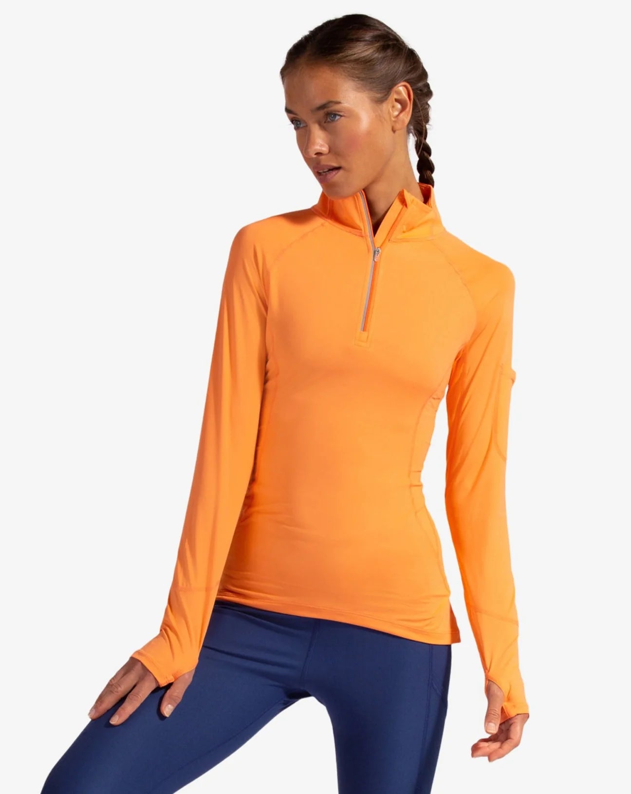 WOMEN'S MOCK ZIP TOP